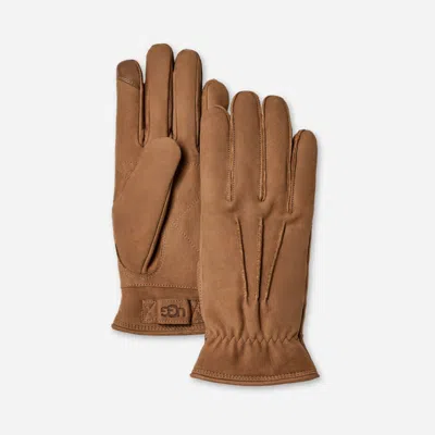 Ugg ® Men's 3 Point Leather Glove In Brown/