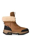 Ugg Men's Adirondack Xxv Faux Fur Lined Waterproof Lace Up Boots In Brown