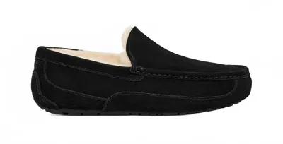 Ugg Moccasin-style Suede Slip-on Loafers With Fluffy Lining In Multi