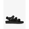 UGG UGG MEN'S BLACK GOLDENCOASTSTRAP SUEDE SLIDERS