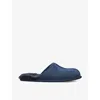 Ugg Mens Blue/dark Scuff Branded Suede Slippers Eur 40 / 6 Uk In Blue/dark