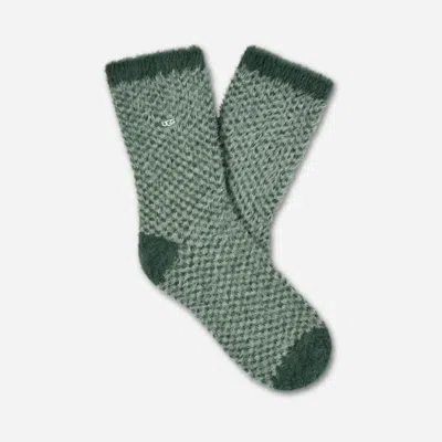 Ugg ® Men's Brevin 3/4 Crew In Arugula/vinito Check In Multi