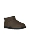 Ugg Ultra Mini Embossed Boots In Brown