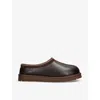 Ugg Tasman Leather Regen Slippers In Brown/oth