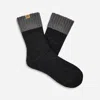 Ugg ® Men's Camdyn Cozy Sock Polyester Blend In Tar/charcoal In Multi