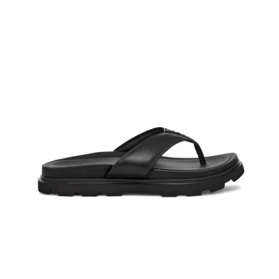 UGG MEN'S CAPITOLA FLIP FLOP SANDALS IN BLACK