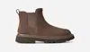 Ugg Chunky Sole Round Toe Boots With Pull Tab In Brown