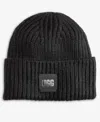 Ugg Chunky Rib Beanie In Black