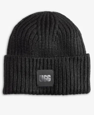 Ugg Men's Chunky Ribbed Beanie In Black