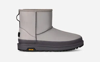 Ugg ® Men's Classic Mini Reflective Synthetic Classic Boots In Silver Reflective In Green
