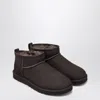 Ugg Dusted Cocoa Classic Ultra Mini Ankle Boots In Brown