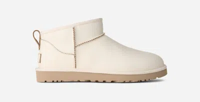 Ugg ® Men's Classic Ultra Mini Contrast In Jasmine/white Pepper