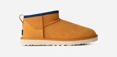 Ugg ® Men's Classic Ultra Mini Sheepskin Classic Boots In Autumn Sepia/dark Indigo In Brown