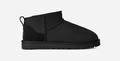 UGG ® MEN'S CLASSIC ULTRA MINI SHEEPSKIN CLASSIC BOOTS IN BLACK