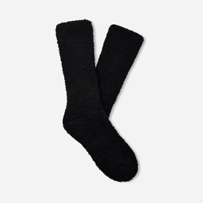 Ugg ® Men's Fincher Ultra Cozy Crew Polyester Blend/recycled Materials In Black/