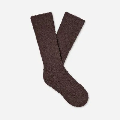 Ugg ® Men's Fincher Ultra Cozy Crew Polyester Blend/recycled Materials In Burnt Cedar In Brown