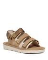 Ugg Mens Beige Goldencoast Multi-strap Suede And Mesh-blend Flat Sandals In Sand