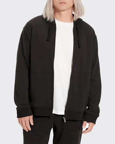 Ugg Men's Gordon Zip-front Sweatshirt In Black