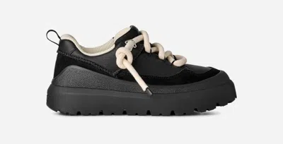 Ugg ® Men's Heritage Utility Sneaker Leather Shoes In Black/black