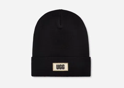 Ugg ® Men's High Crown Beanie Knit/recycled Materials In Black