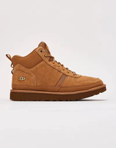 Ugg Men's Highland Hi Heritage Sneaker In Chestnut Suede In Multi
