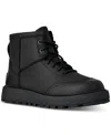 Ugg Emmett Waterproof Lace-up Duck Boot In Black