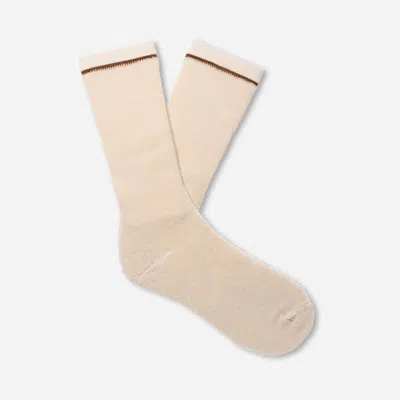 Ugg ® Men's Kyro Cozy Crew Sock Bamboo Rayon In Marled Cream In Neutral