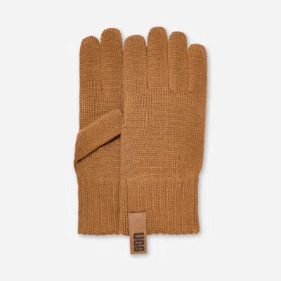 Ugg ® Men's Lightweight Glove Knit/recycled Materials In Chestnut In Brown
