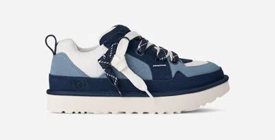 UGG ® MEN'S LO LOWMEL SUEDE/RECYCLED MATERIALS/TEXTILE SHOES IN DEEP OCEAN/WHALE