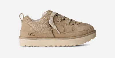 Ugg ® Men's Lo Lowmel Suede/recycled Materials/textile Shoes In Mustard Seed In Brown