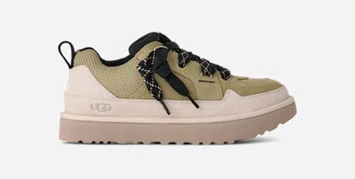 Ugg ® Men's Lo Lowmel Suede/recycled Materials/textile Shoes In Muted Brass/putty In Multi