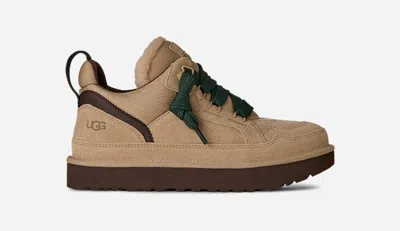 Ugg ® Men's Lowmel Suede/textile/recycled Materials Shoes In Mustard Seed/molasses In Brown