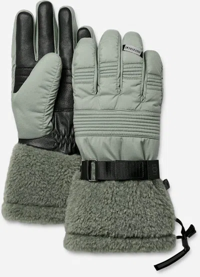 Ugg ® Men's Metropeak Glove Nylon In Grey Mist In Green
