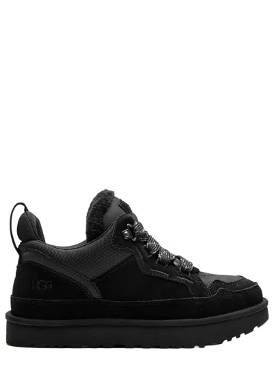 Ugg Men's Mini Suede & Recycled Nylon Sneaker With Padded Comfort And Sugarcane Eva Outsole In Black