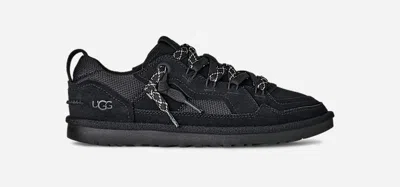 UGG ® MEN'S MINIMEL SUEDE/TEXTILE SHOES IN BLACK