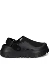 Ugg Adjustable Back Strap Clogs With Mesh Upper In Black