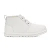 UGG MEN'S NEUMEL LEATHER CHUKKA BOOT IN WHITE LEATHER