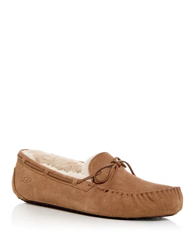 UGG MEN'S OLSEN SUEDE MOCCASIN SLIPPERS