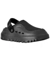 Ugg Adjustable Back Strap Clogs With Mesh Upper In Black