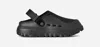 Ugg Adjustable Back Strap Clogs With Mesh Upper In Black
