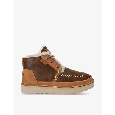 Ugg Neumel Lace-up Boots In Tan