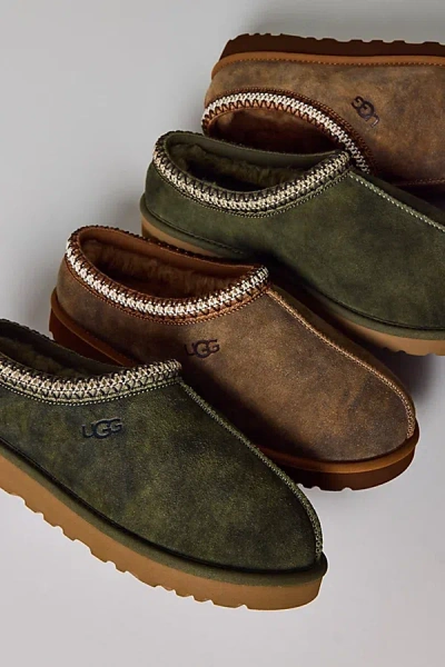 Ugg Men's Tasman Baxter Slipper Clog In Burnt Olive, Men's At Urban Outfitters In Brown
