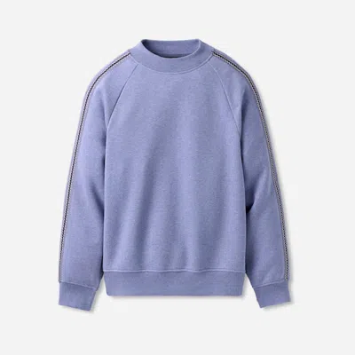 Ugg ® Men's Tasman Crewneck Cotton Blend Tops In Dusted Iris Heather In Blue