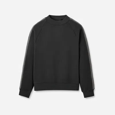Ugg ® Men's Tasman Crewneck Cotton Blend Tops In Tar In Black