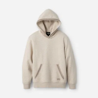 Ugg ® Men's Tasman Hoodie Cotton Blend/recycled Materials Tops In Caribou Heather In Neutral