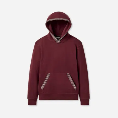 Ugg ® Men's Tasman Hoodie Cotton Blend/recycled Materials Tops In Wild Grape In Brown