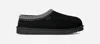 Ugg Tasman Ii 1174671-blk Slipper Men Black Suede Sheepskin Lined Slip-on Gug228 In Black