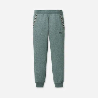 Ugg ® Men's Tasman Jogger Cotton Blend/recycled Materials Bottoms In Green Stone Heather In Blue