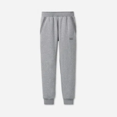 Ugg ® Men's Tasman Jogger Cotton Blend/recycled Materials Bottoms In Grey Heather In Animal Print