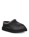 Ugg Black Tasman Leather Regenerate Mules In Black
